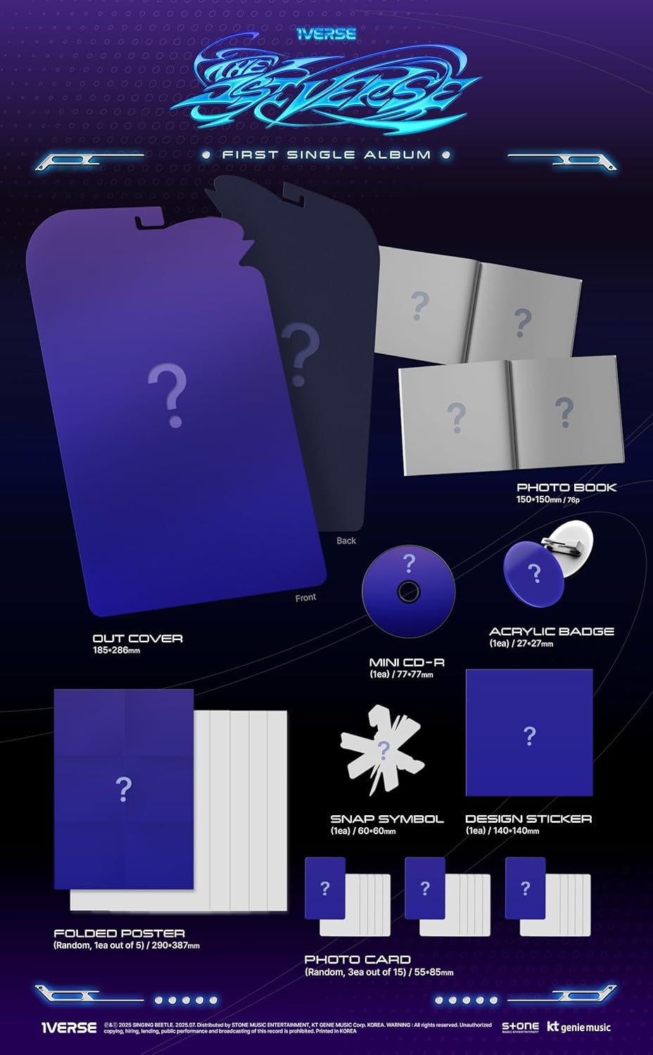 1VERSE The 1st Verse 1st Single Album with Tracking Sealed