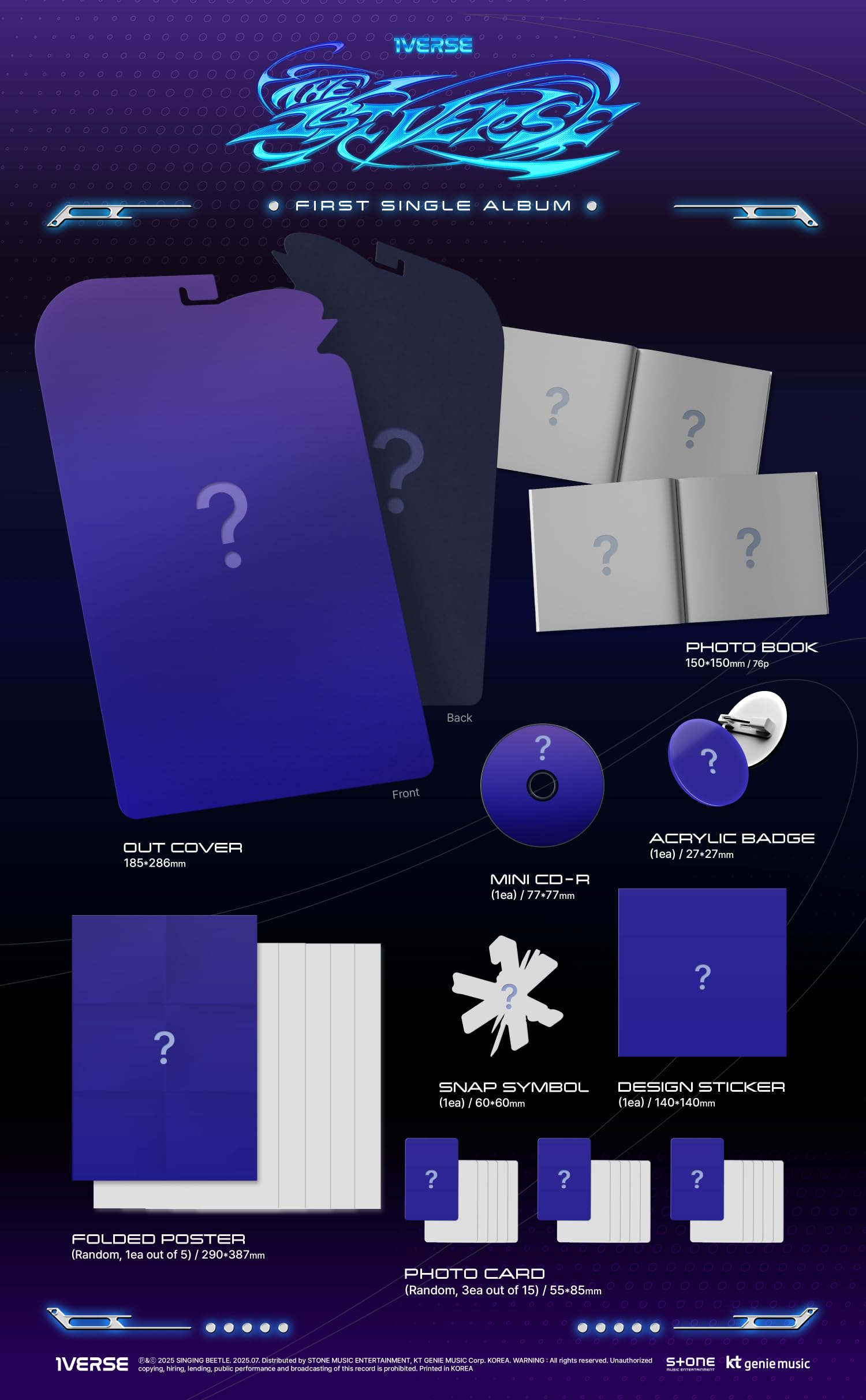 Amazon.com: 1VERSE The 1st Verse 1st Single Album Mini CD+