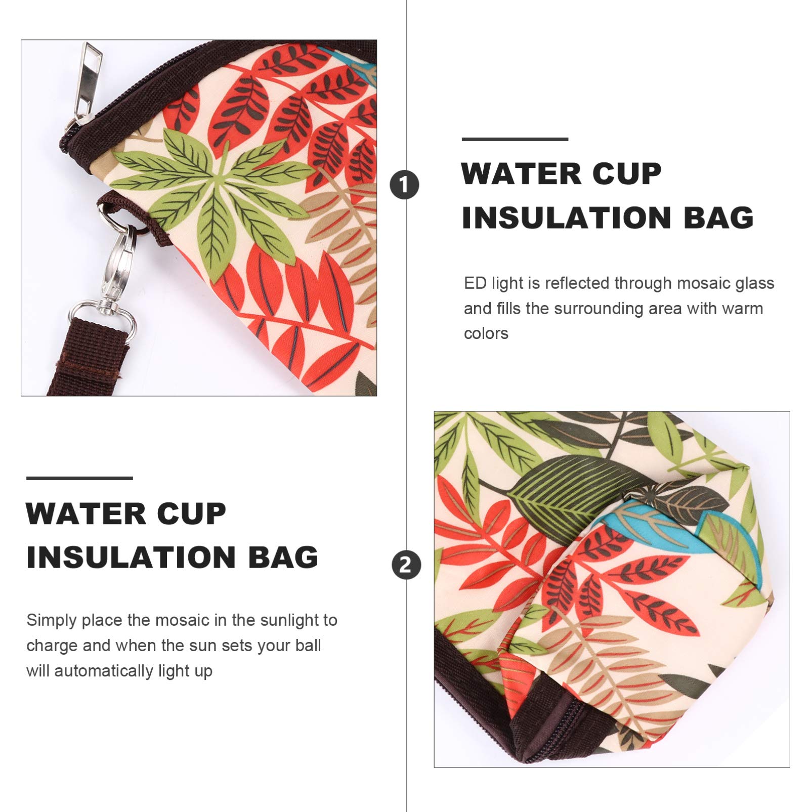 TOYANDONA Oxford Cloth Bag Kids Milk Bottle Keep Warm Zipper Pouch Cover Portable Bag, Assorted Color, 25X8CM - Image 4