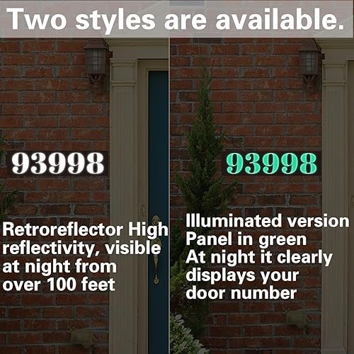 Miniatura 125 de Placa de dirección acrílica personalizada, letrero de dirección horizontal, utilizado para casa, puerta, calle o buzón Hengkuan-2