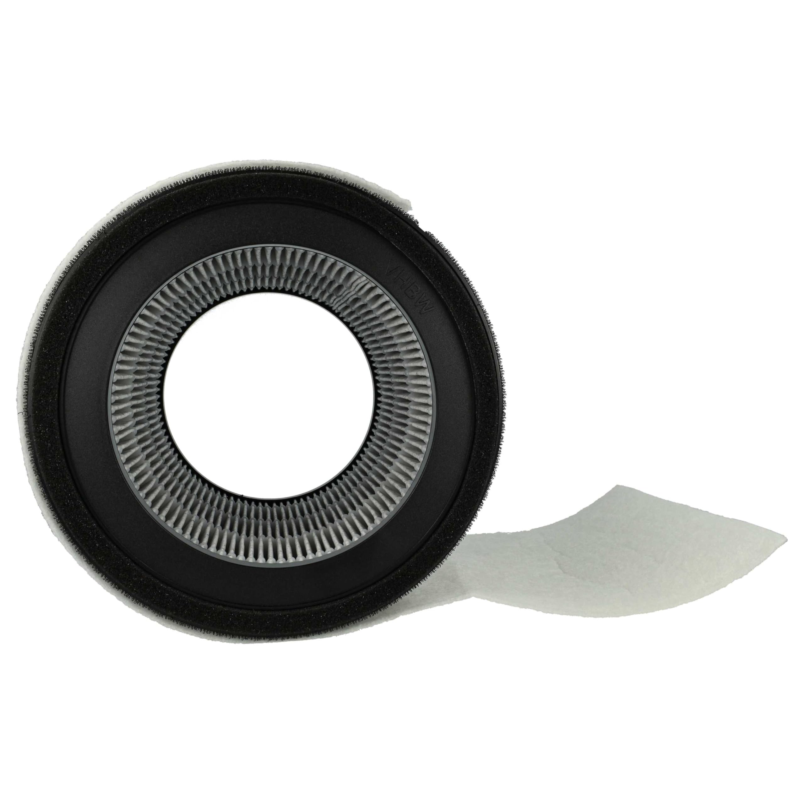 vhbw 2x HEPA Filter H12 kompatibel mit Leifheit/Soehnle Airfresh Clean Connect 500 Luftreiniger - Ersatz-Filter