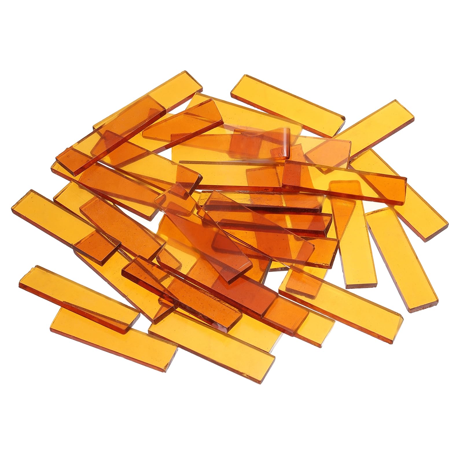 sourcing map Stained Glass Strip, Brown Mosaic Tiles 100g/3.53 oz