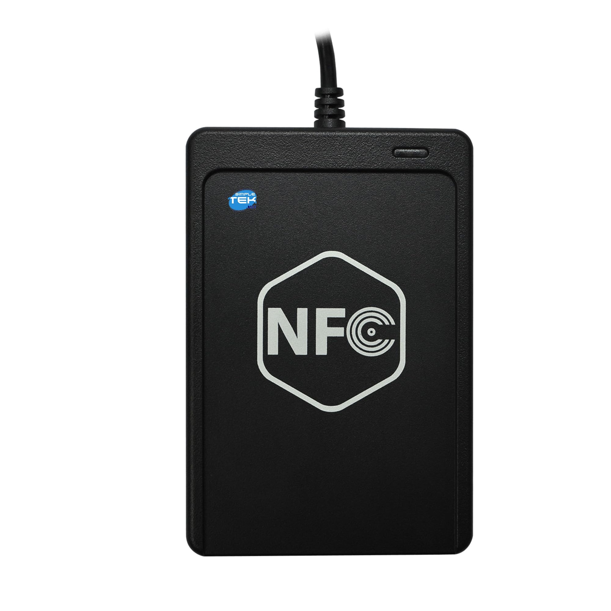 SIMPLETEK – Lettore Smart Card Tag NFC RFID Universale Contactless Usb-A | ISO/IEC 18092 (NFC), ISO 14443 Type A & B, Radiofrequenza, FeliCa, tag NFC, R/W, CCID, PC/SC, USB-A, LED bi-colore, SAM Slot