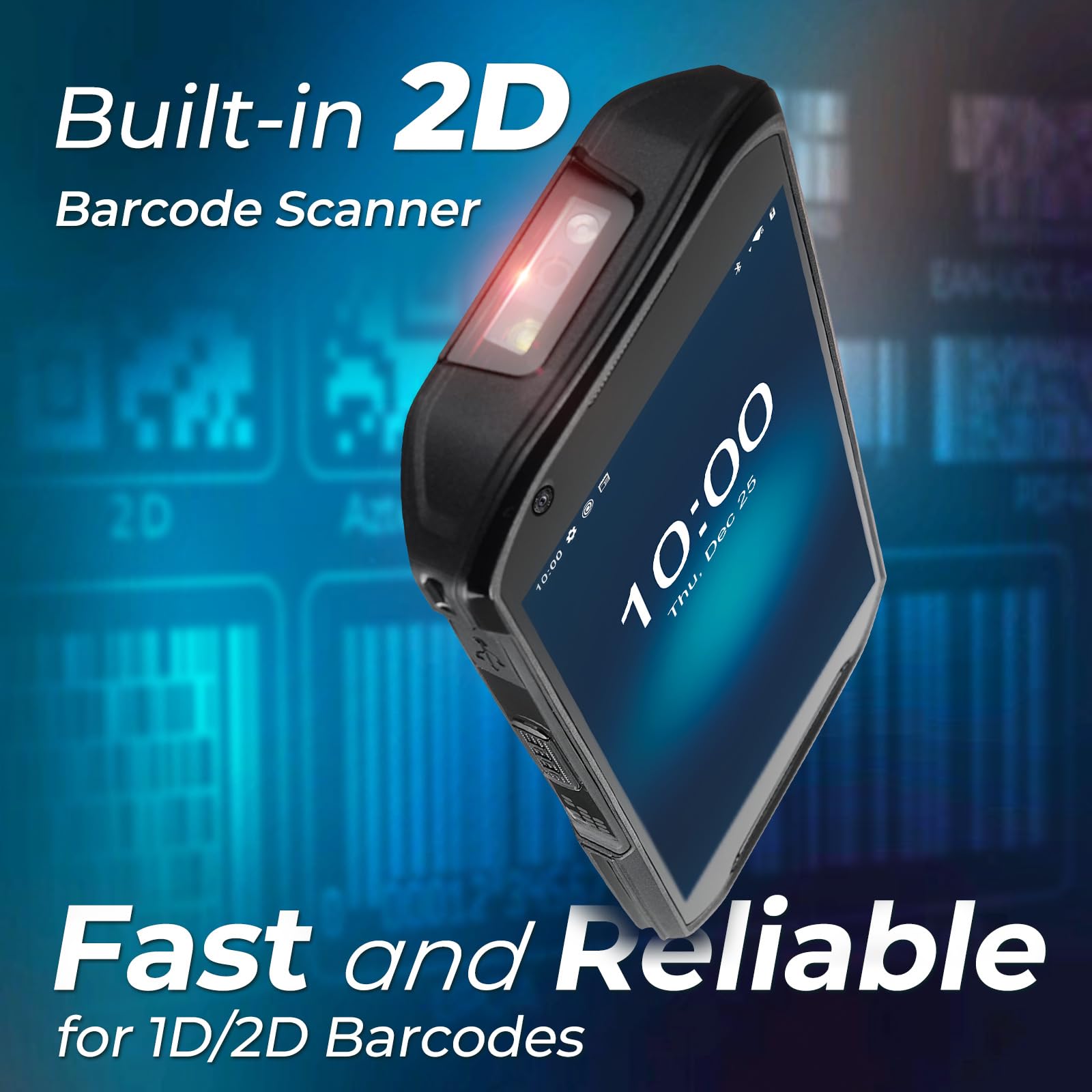 SVANTTO Escáner de Códigos de Barras Android M09, PDA Portátil con Android 13, Pantalla Táctil de 5.5 Pulgadas 6+64GB con Hot-Swap para Inventario WMS, Capacidad de Doble SIM