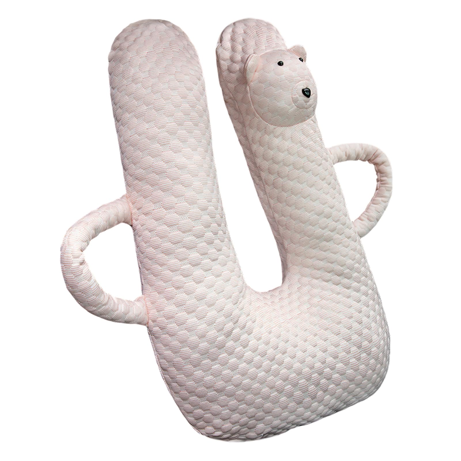 Cuscino Comfort da viaggio per veicoli, cuscino per collo e corpo in tessuto morbido, supporto a forma U, maniglie laterali, cuscino per dormire rilassante nel fine settimana Cuscino lato sedile