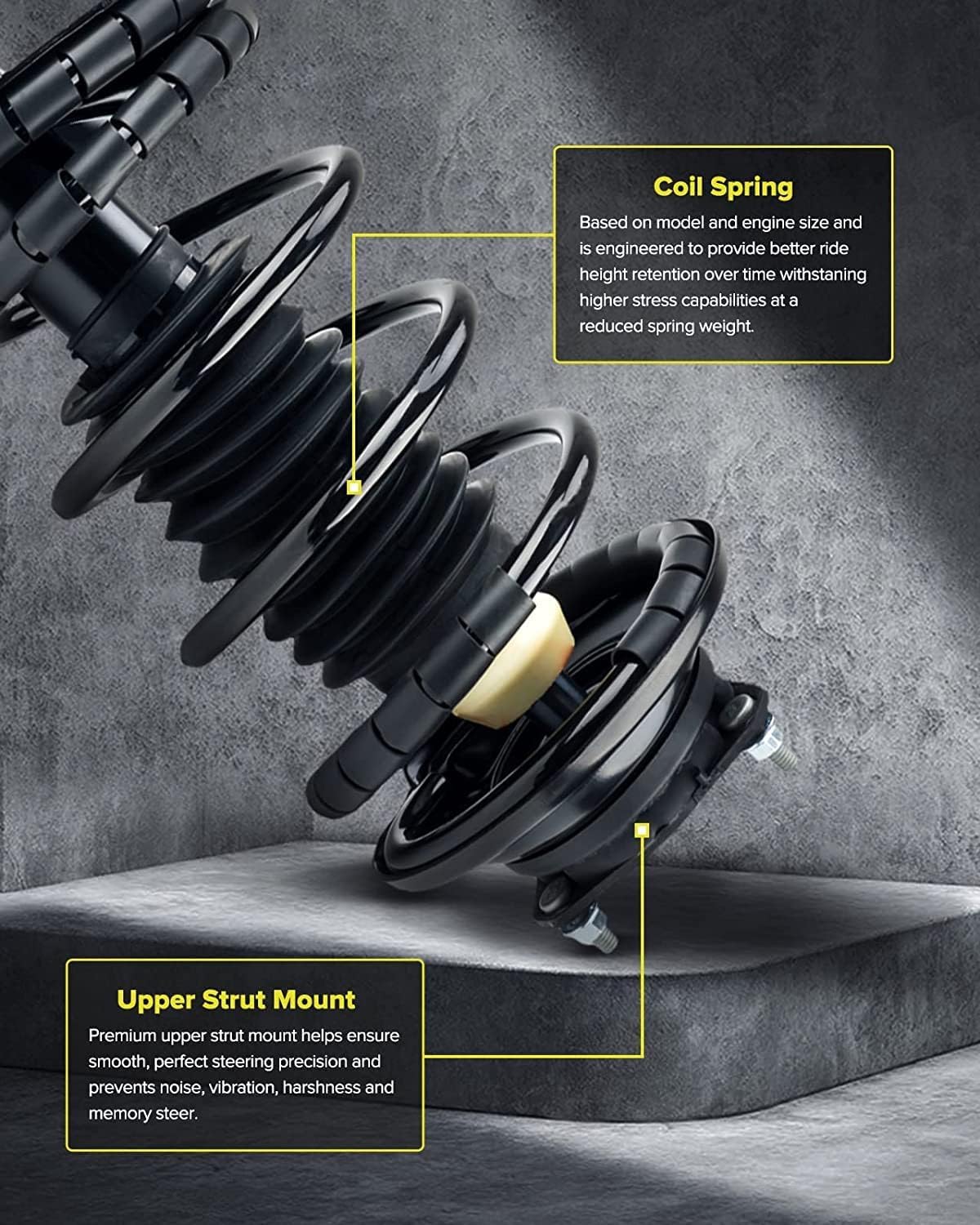 KAC 172261 * 2 2pcs Front Complete Strut and shock Assembly Shock Absorber Replacement for Fusion 2006-2009 3.0L, Milan 2006-2009 3.0L, MKZ 2007-2009 3.5L, Quick Complete Strut Assembly