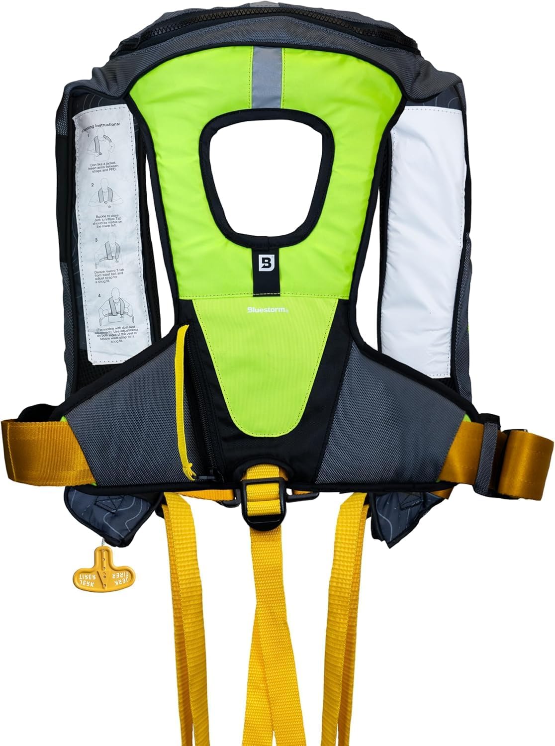BLUESTORM Arcus 40 Automatic Inflatable PFD Life Jacket for Adults w/Manual Ripcord | US Coast Guard (USCG) Approved Life Vest