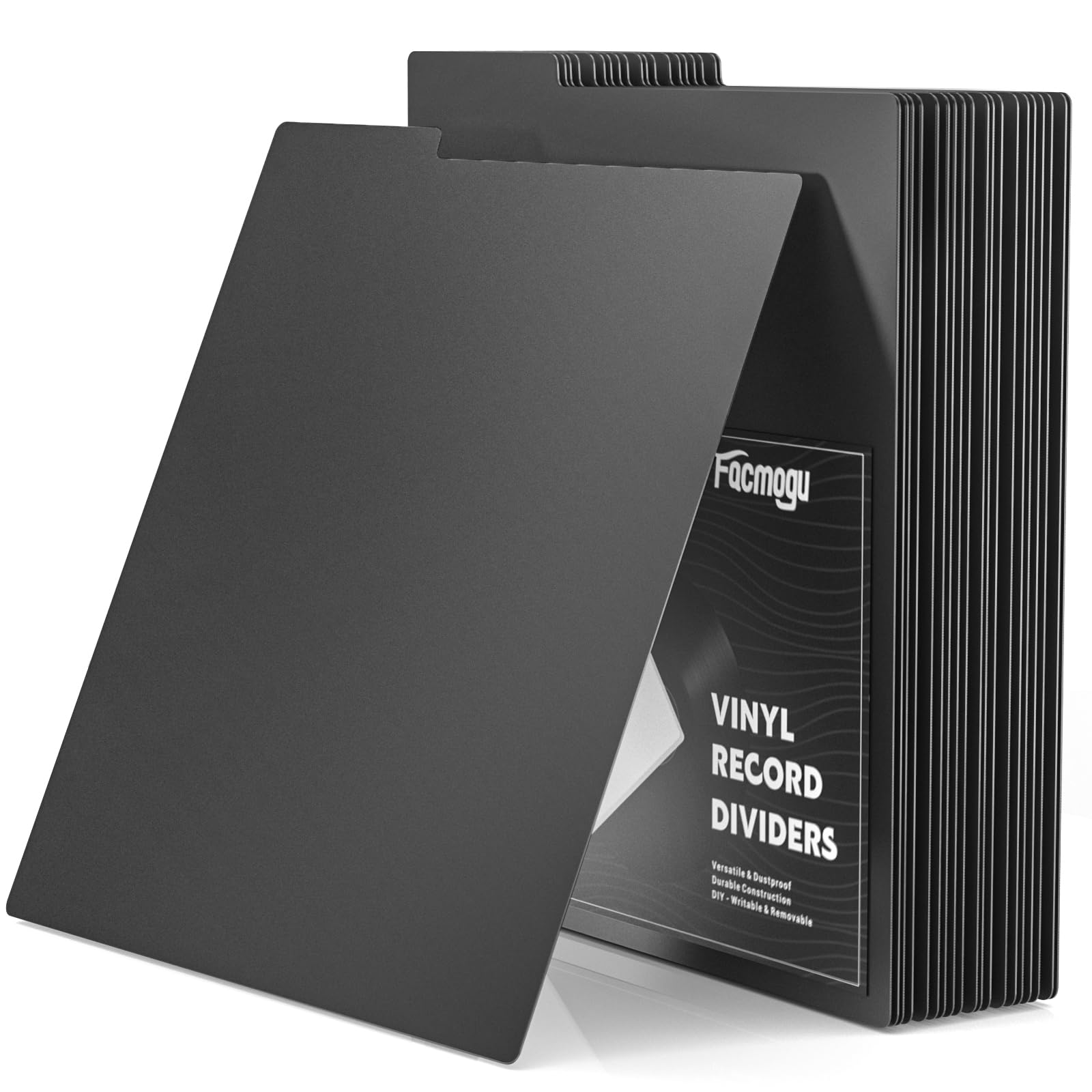 Facmogu 20PCS Vinyl Record Dividers, Upgrade Thicker 33 RPM Plastic Vinyl Record Separators