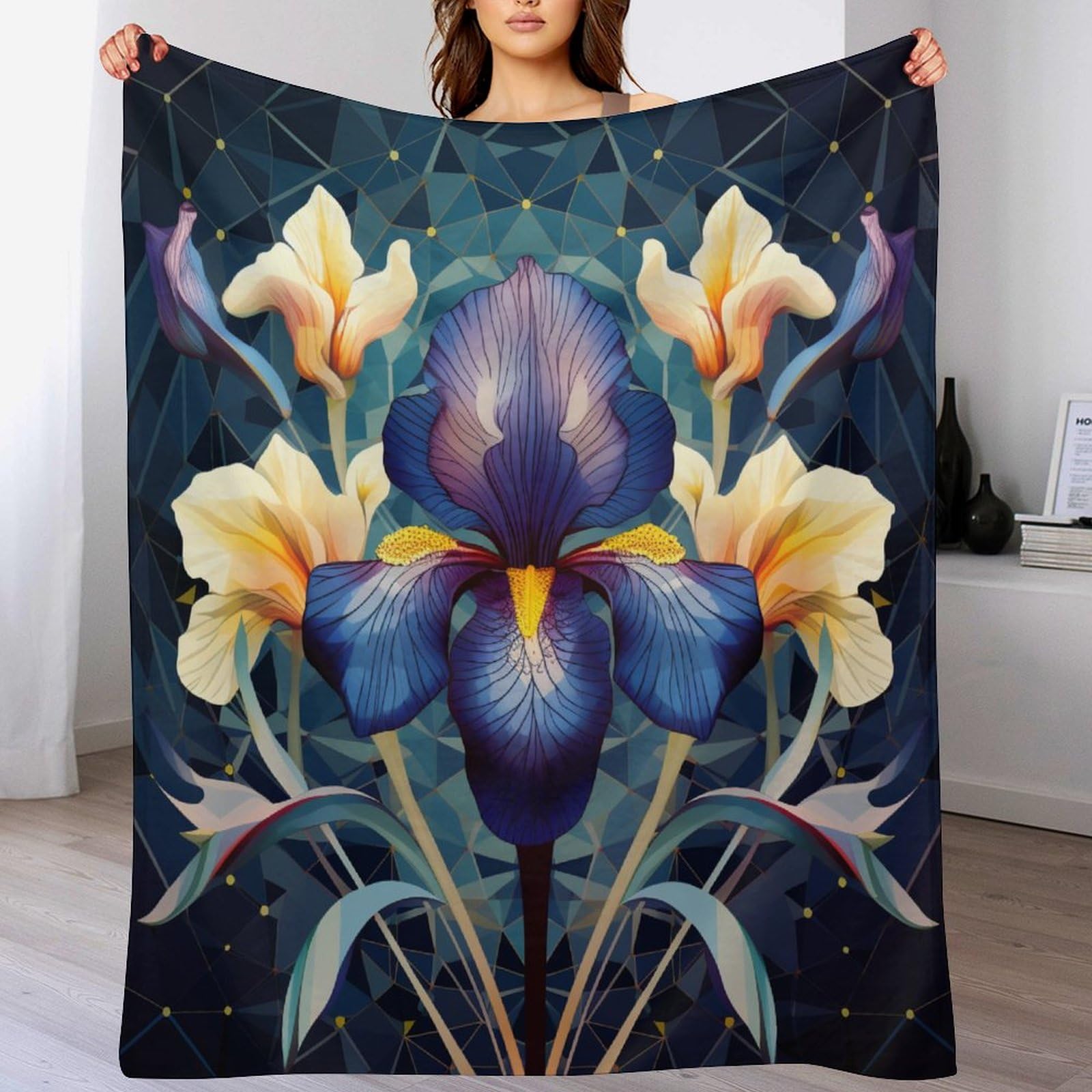 Couverture douce chaude flannel lit canapé voyage 130x150cm