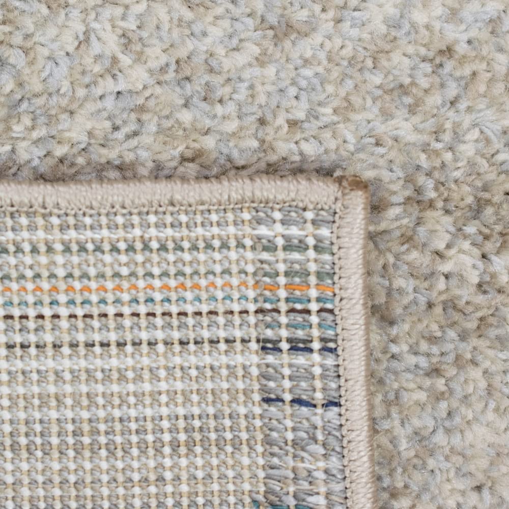 Teppich-Traum Kurzflor Teppich Abstrakt Grau Beige Modern Weich 160x220 cm | Pflegeleicht, strapazierfähig, langlebig, allergikerfreundlich und OEKO-TEX geprüft, für Schlaf- & Gästezimmer