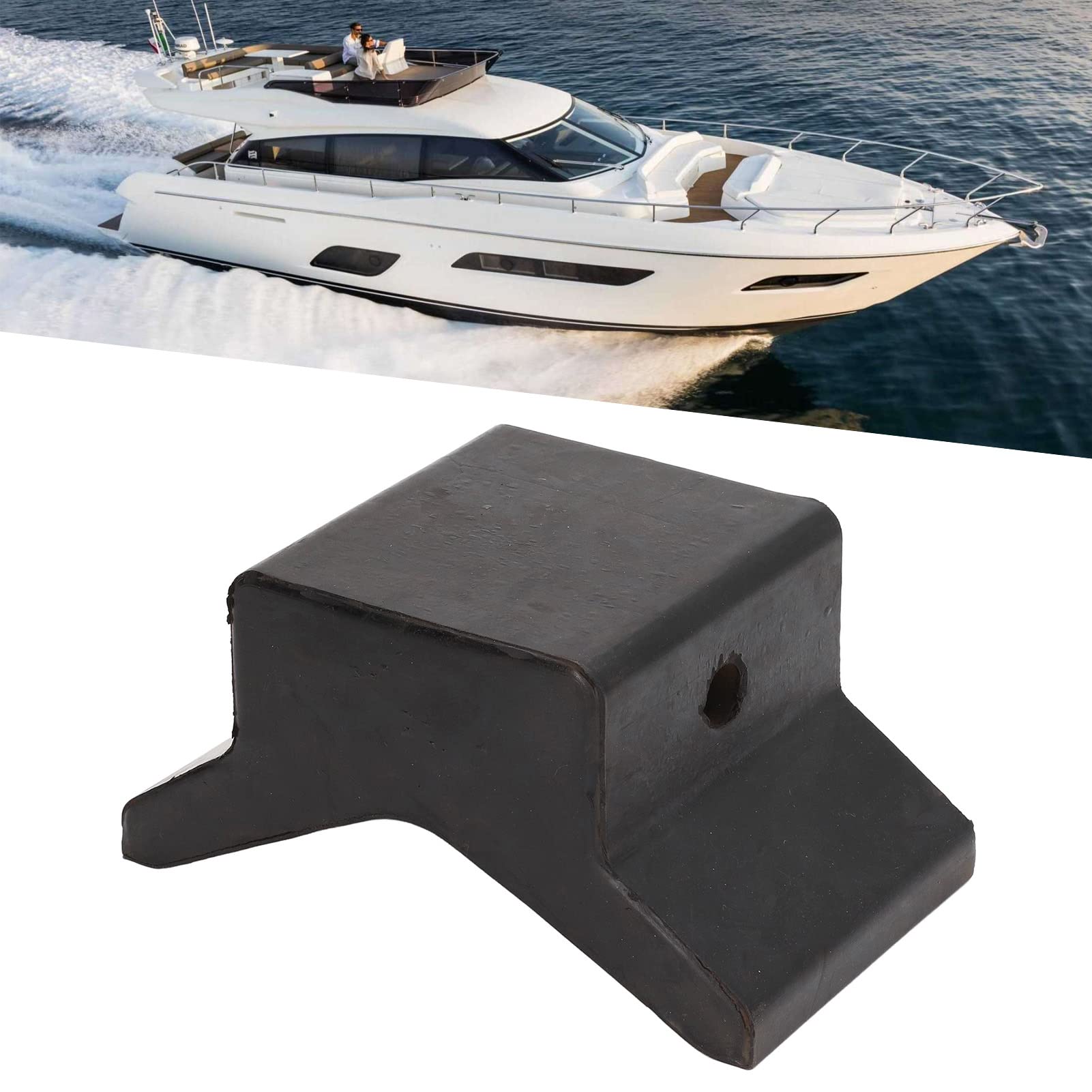Butée D’arc En Y En Caoutchouc 4 Pouces – Anti-rouille, Absorbe Les Chocs, Pour Bateaux, Remorques, Jet-skis – Remplacement Universel