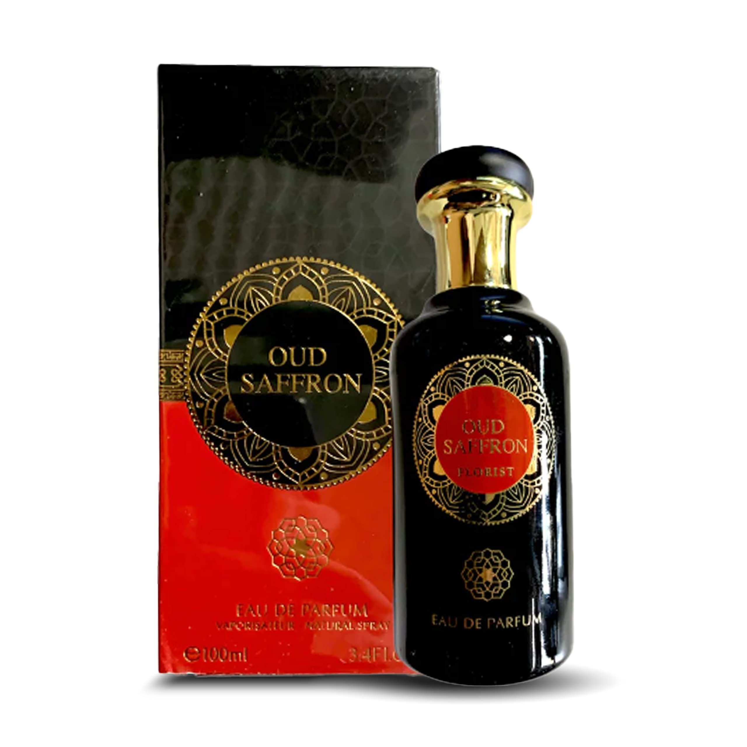 Oud Saffron - Fragrance Deluxe, Eau De Parfum Natural Spray - Long Lasting Oud Perfume [100ML]