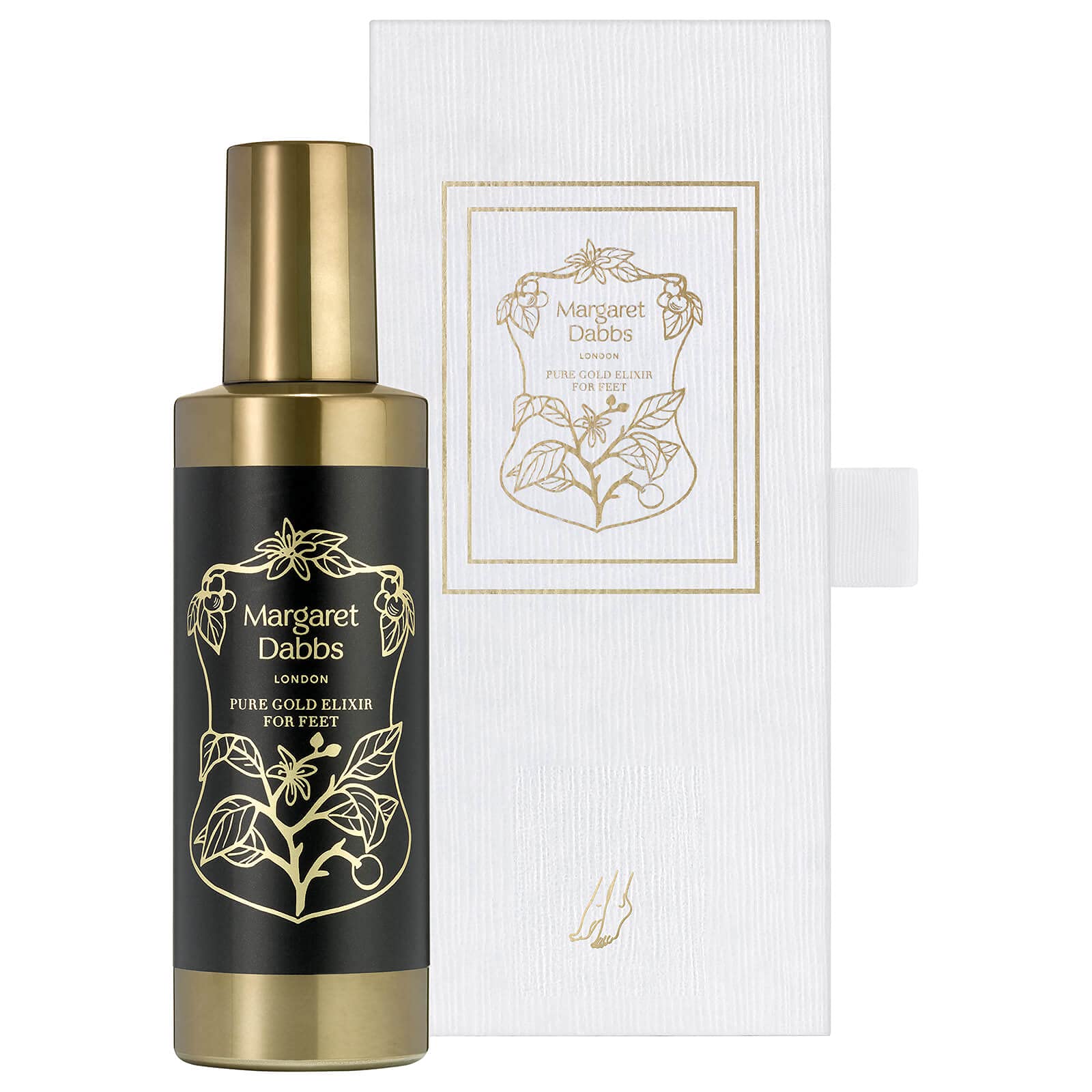 Margaret Dabbs Pure Gold Elixir Lotion for Feet Infused with Colloidal Gold for Dry, Irritated and Ageing Skin 200ml
