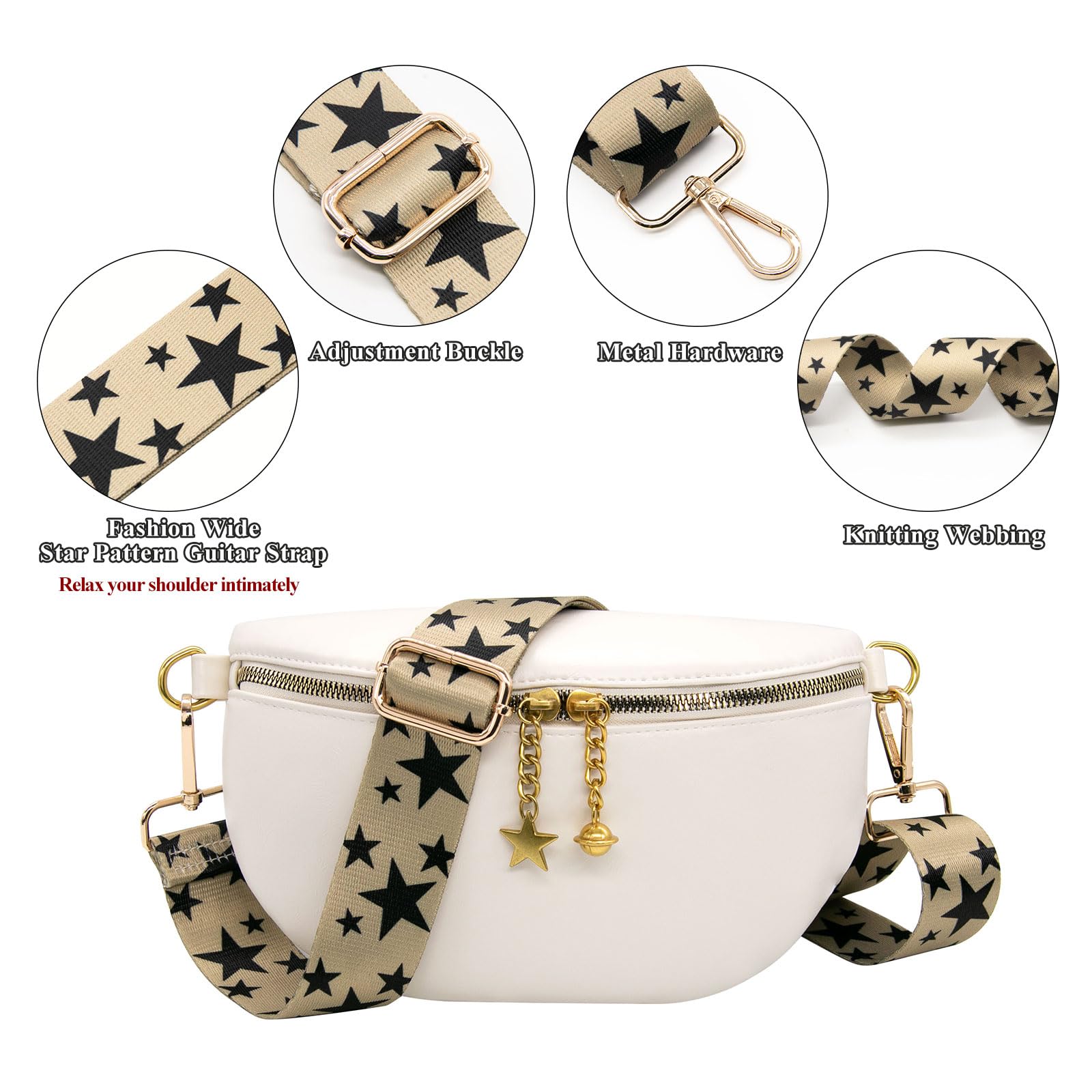 DODUOS 3 Wechsel-Taschengurte - Verstellbar & Stylisch