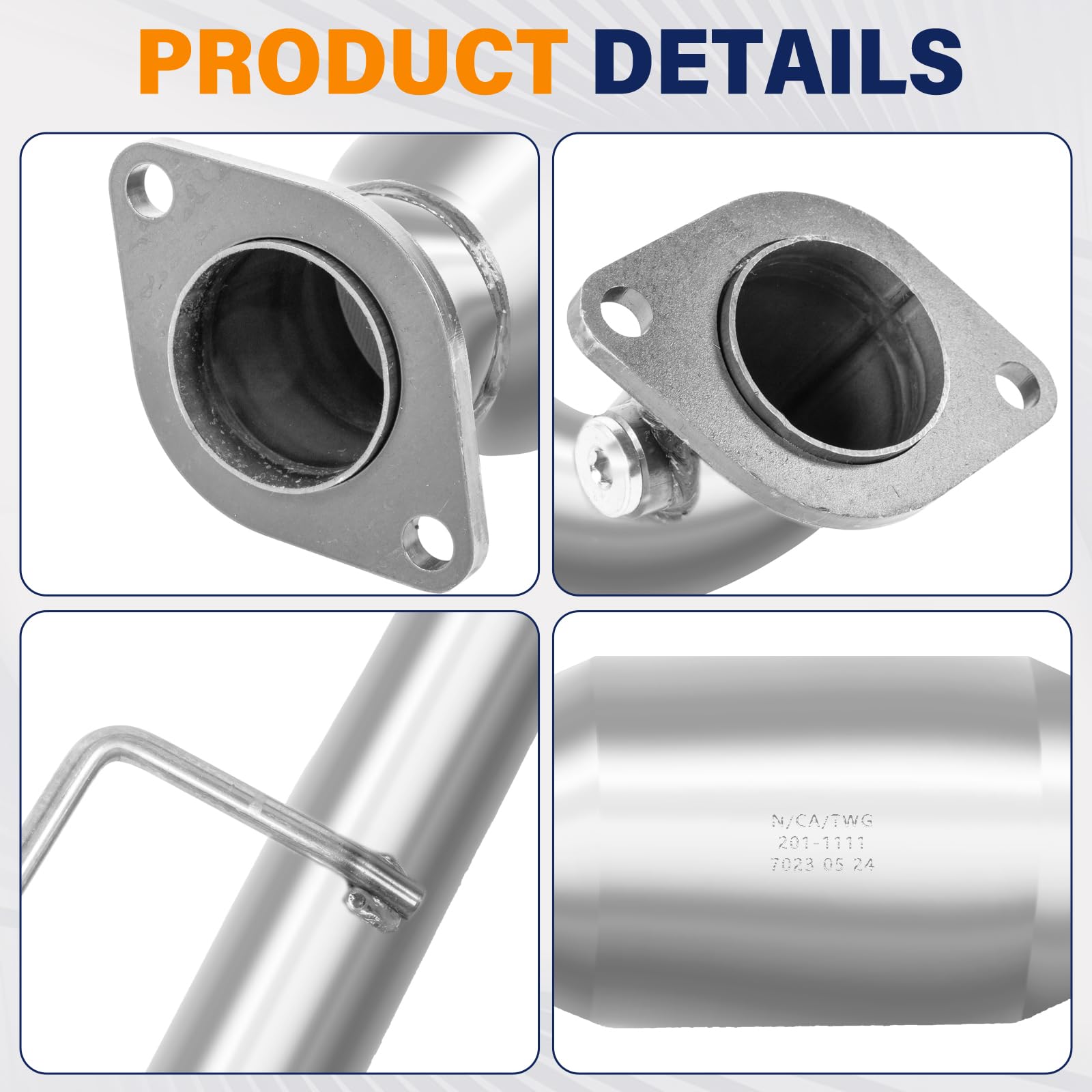 Amazon | フロント触媒コンバーター エキゾーストマニホールド 2002