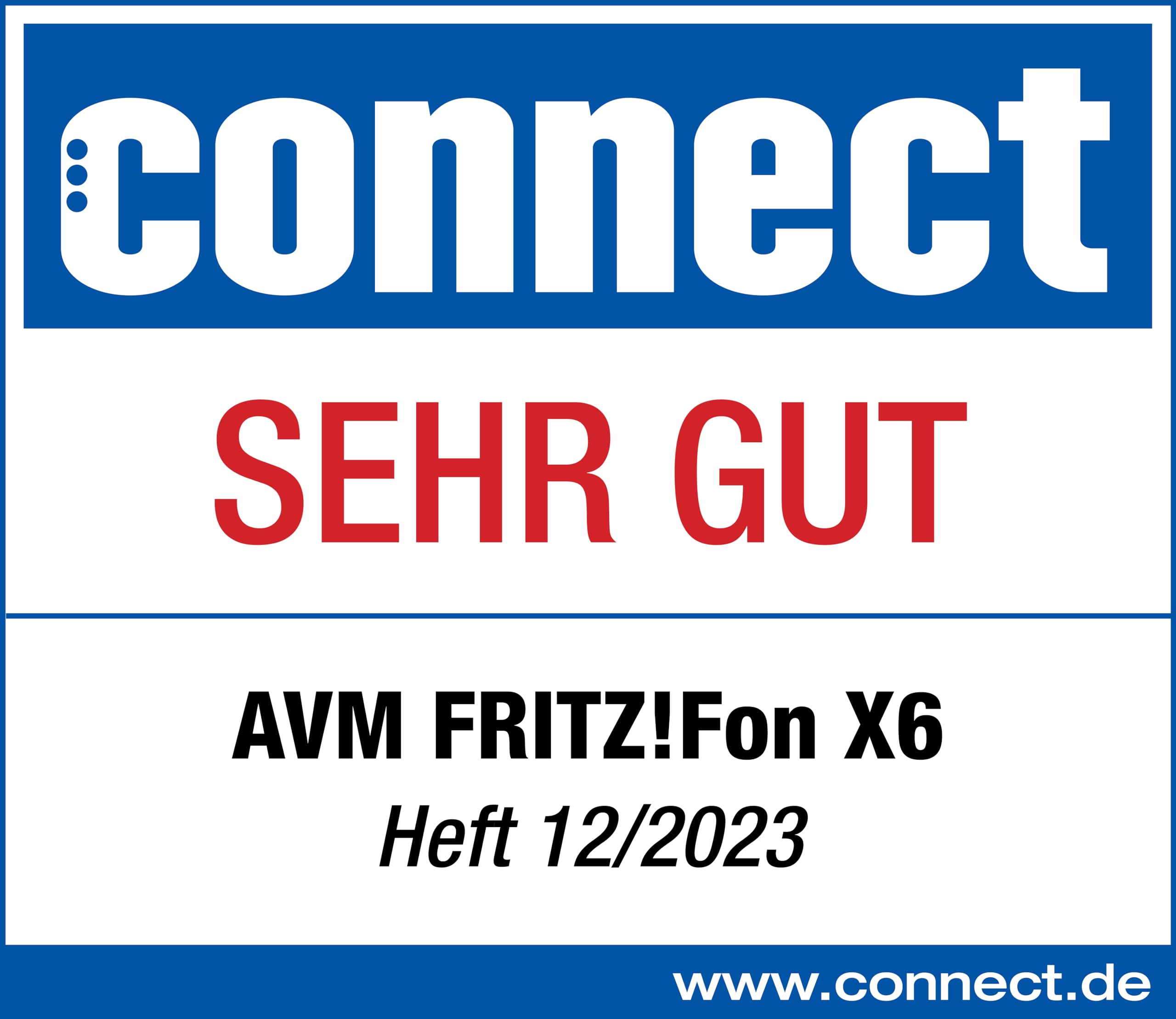 FRITZ!Fon X6 Black DECT-Komforttelefon HD-Telefonie Full-Duplex-Freisprechen schwarz deutschsprachige Version