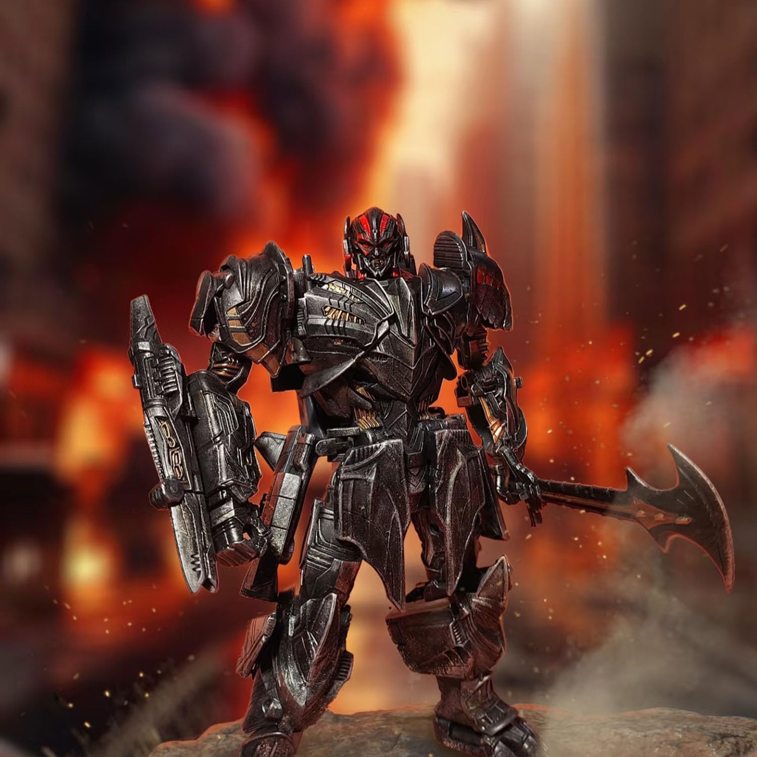 SkateIN Deformation Robots Toys, Anime Action Figures 2 Forms Action Figure Movie Fans Anime Collectible Deformation Car Model Robot Toys for Boys & Girls Kids Age 6+