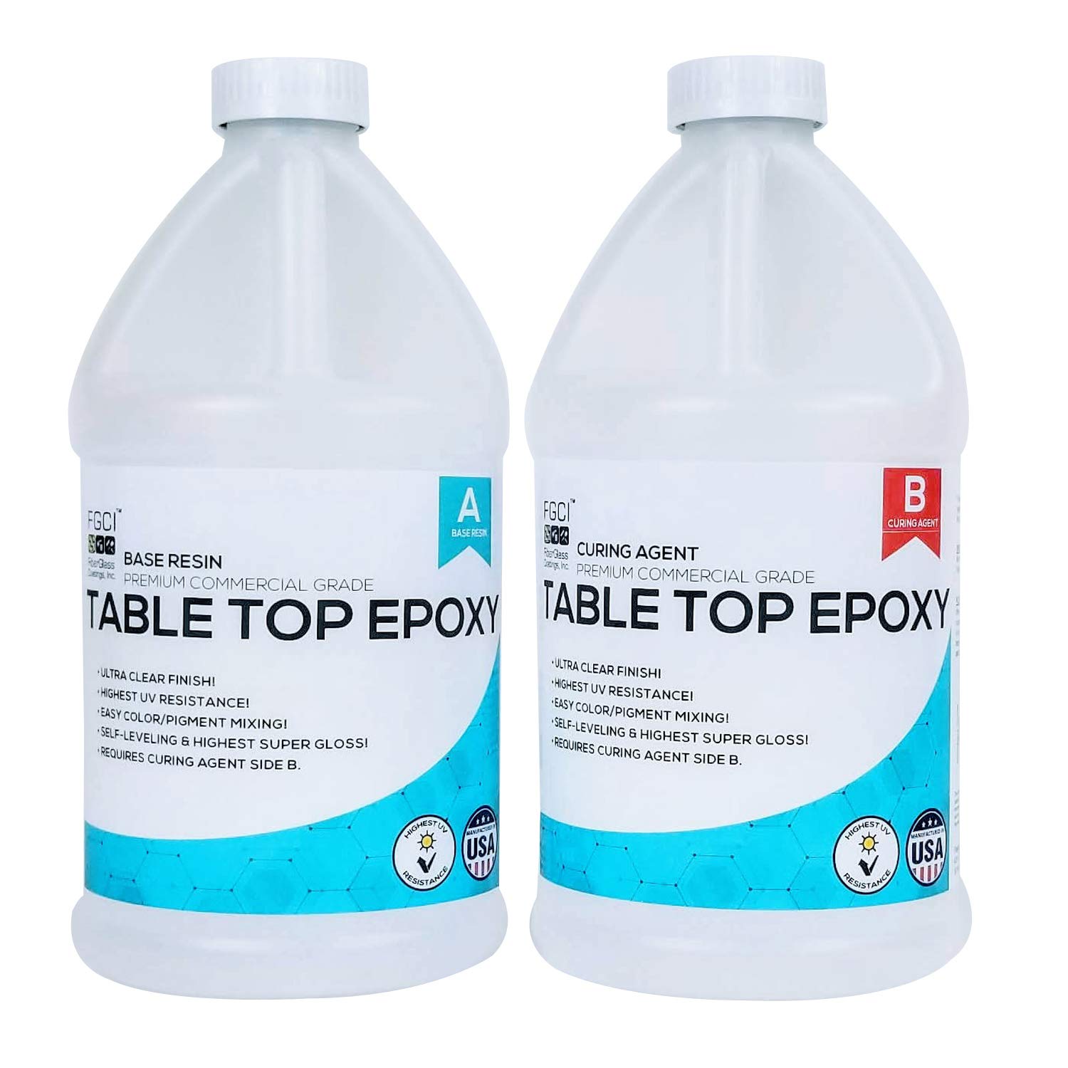 Buy Crystal Clear EPOXY Resin 1 Gallon Kit, Fiberglass Coatings, Inc