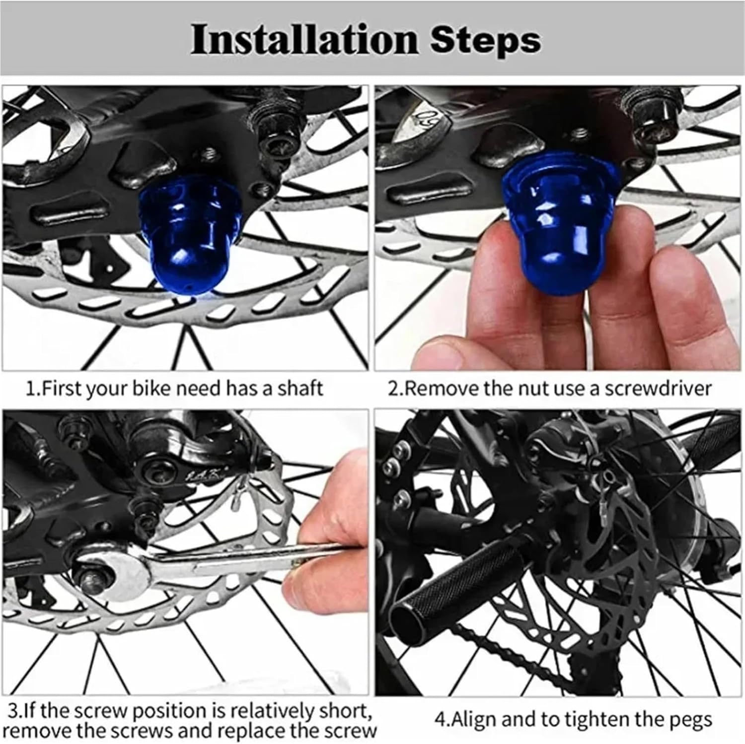 Bike Pegs 10pcs Bike Pegs Aluminum Alloy Anti Skid Lead Foot for Fit Axles Rest