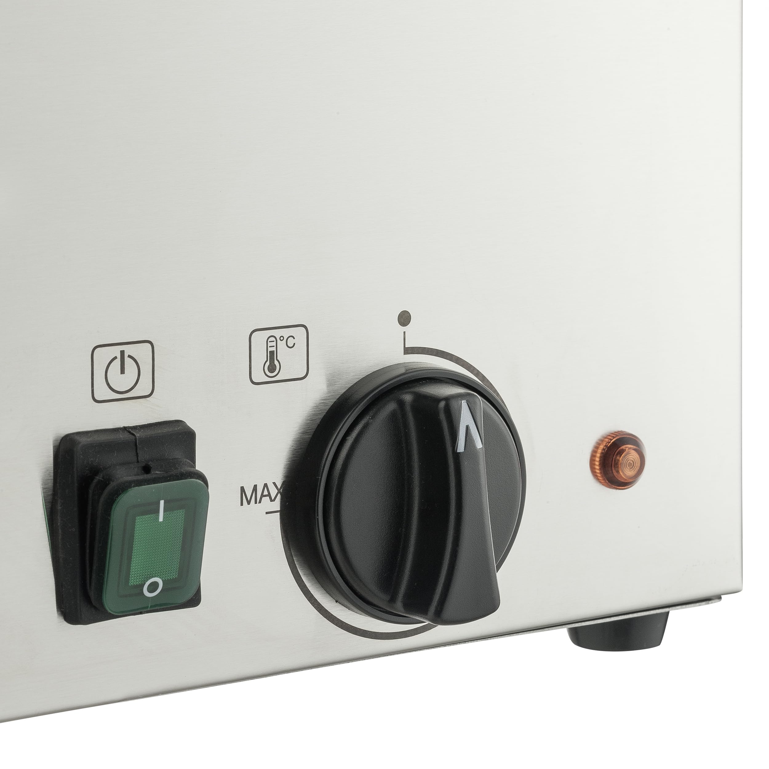 METRO Professional Baño María GBM1200, Acero Inoxidable, 340 x 610 x 283 mm, con Grifo de Vaciado, 30 L
