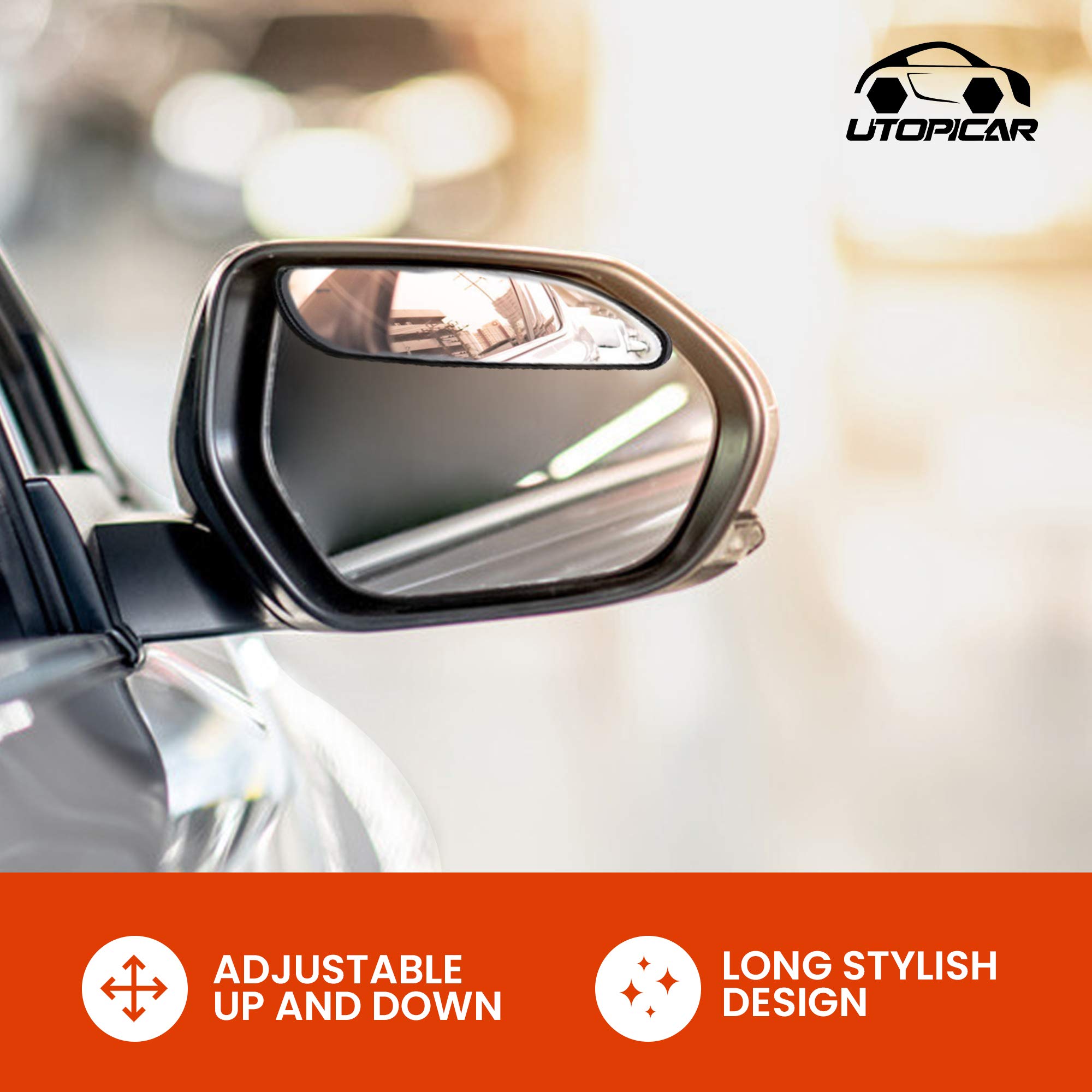 Blind Spot Mirrors Long Design Car Mirror for Blindspot by Utopicar Car