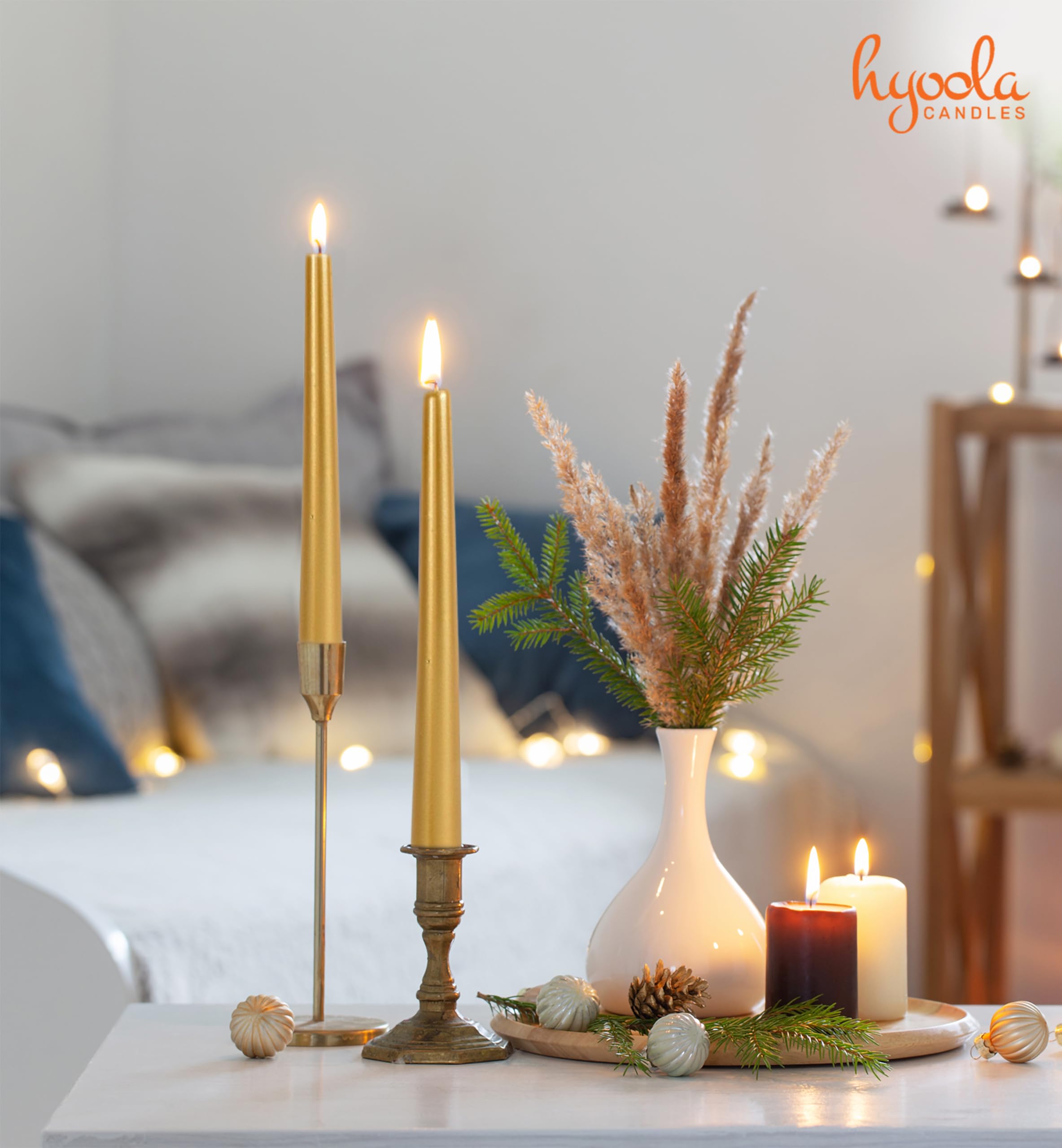 Candele Coniche 2,2 Cm H. 30 Cm 12 Pezzi - Bianco - Foto 12