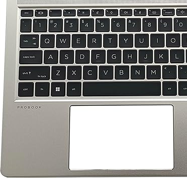 交換用 HP Probook 450 G8 455 G8 ノートパソコン 上部ケース パームレスト バックライト キーボード アセンブリ パーツ 15.6インチ M21742-001 トップカバー シルバー