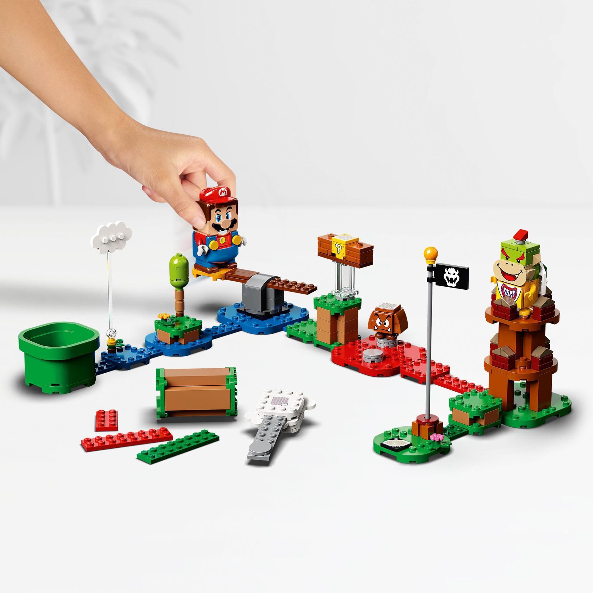 LEGO Super Mario Przygody z Mario — zestaw startowy, Kreatywna Kolekcjonerska Zabawka dla Dziecka do Zbudowania, Pomysł na Prezent dla 6-latka, dla Chłopca i Dziewczynki i Fanów Gry, 71360