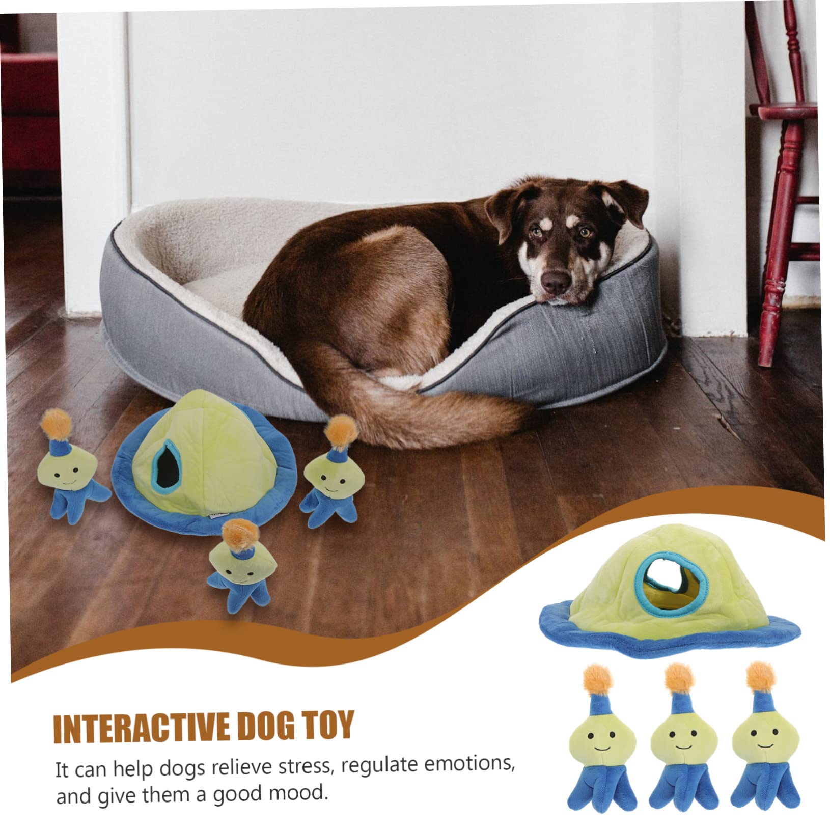 Kisangel 2ensembles Jouet Molar pour Chien Jouet Peluche Éducatif pour Chiots Amusant Et Réducteur Anxiété Améliore Le Lien Entre Animaux Et Propriétaires