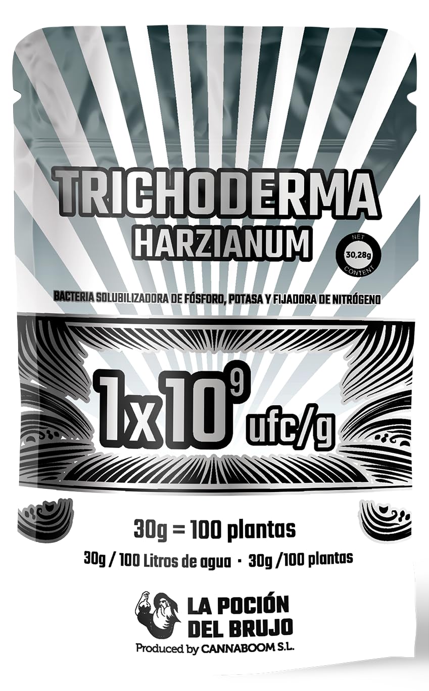 Trichoderma Harzianum = 1x10⁹ ufc/g | Bacterias de la rizosfera 1x10³ ufc/g (100p) - "Cannaboom" | Defensa radicular avanzada | Más vigor y raíces sanas | Microbiología útil de alto rendimiento