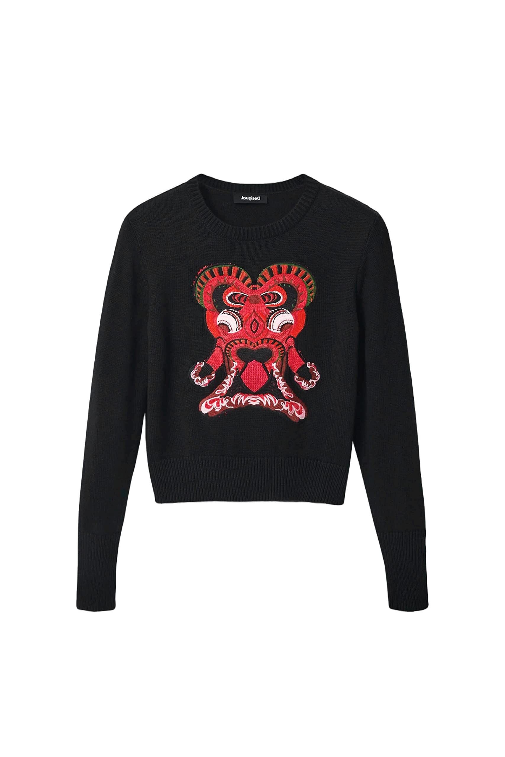 Desigual Women's Black JERS_Moon 2000 Jumper Sweater, S