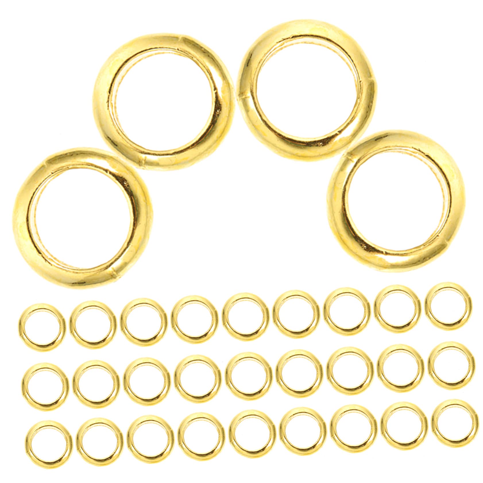 Operitacx 5 Series Abalorios De Aleación Joyería Diy Abalorios Sueltos De Gran Agujero Accesorios De Manualidades 100 Piezas*5