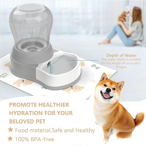 Miniatura 6 de Dispensador automático de agua para perros, dispensador de agua prémium para mascotas, alimentador de agua de gran capacidad para gatos y perros,