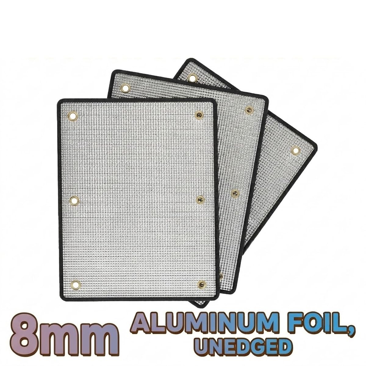 Tende Parasole per Balcone e Veranda con Ventose in Foglio di Alluminio | Materiale isolante e impermeabile all'umidità per camera da letto, bagno e ufficio(130x170cm)