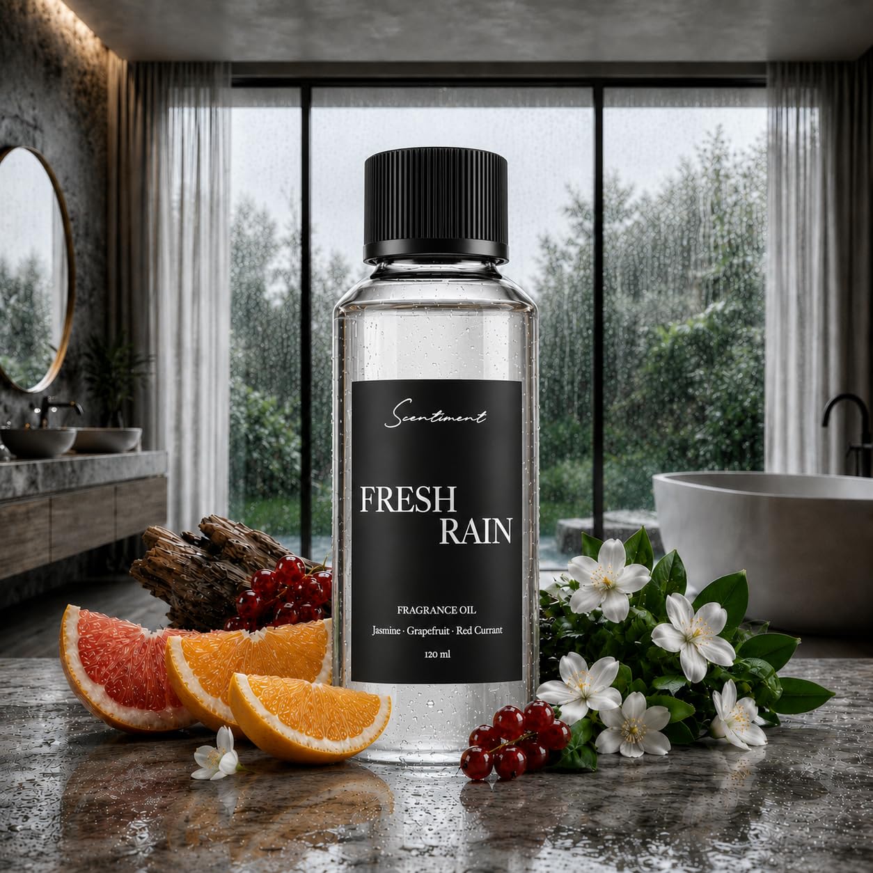 Amazon.com: Scentiment Fresh Rain Diffuser Oil - Premium Hotel