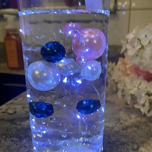 Miniatura 5 de 160 cuentas flotantes para centro de mesa, perlas flotantes para jarrones, decoración de perlas, boda, cumpleaños, soporte para cepillos, uso