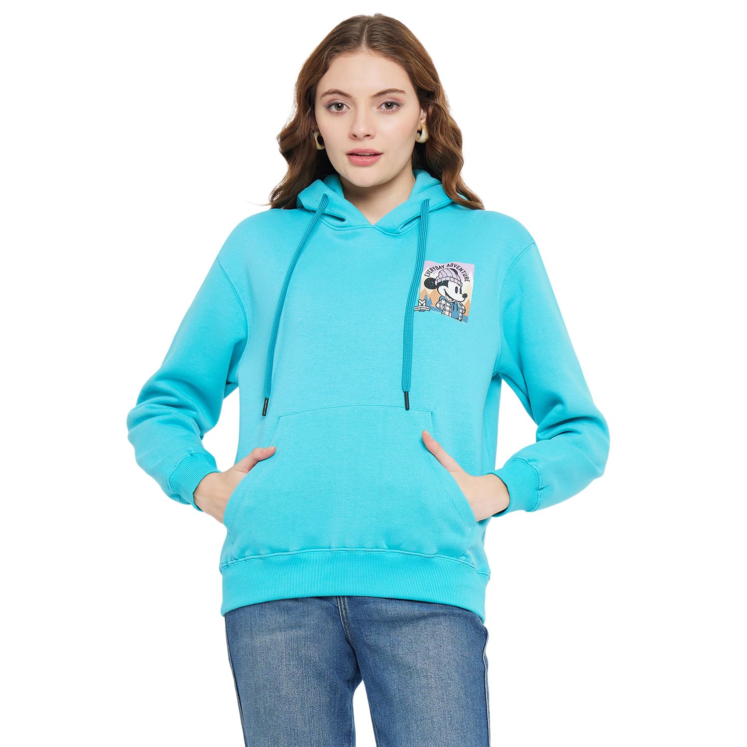 madame MadameXDisney Mickey Mouse Print Blue Sweatshirt-picture-11