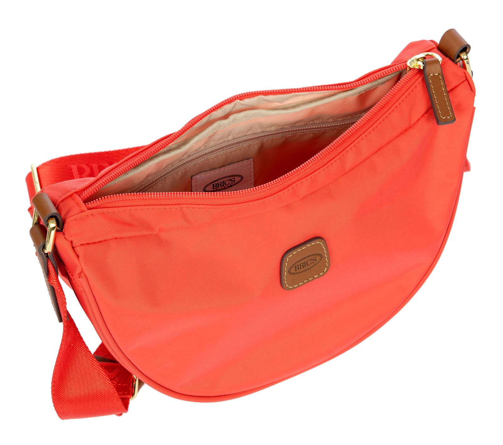 Bric's borsa a tracolla X-Bag Halfmoon Bag Poppy rosso