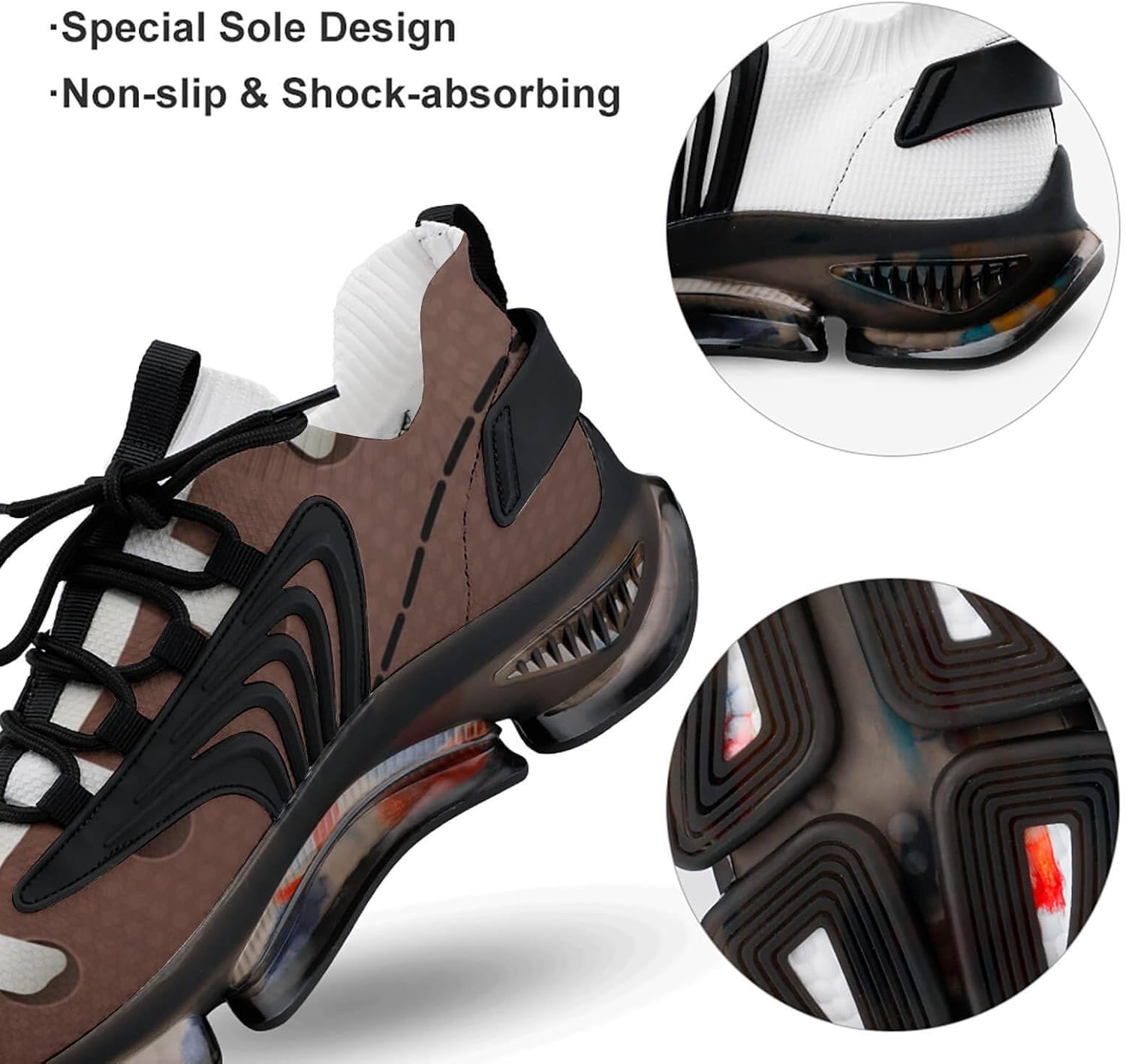 USA Football Closeup Lightweight Women's Sneakers Running Tennis Shoes Walking Sportswear Gym Travel for Men