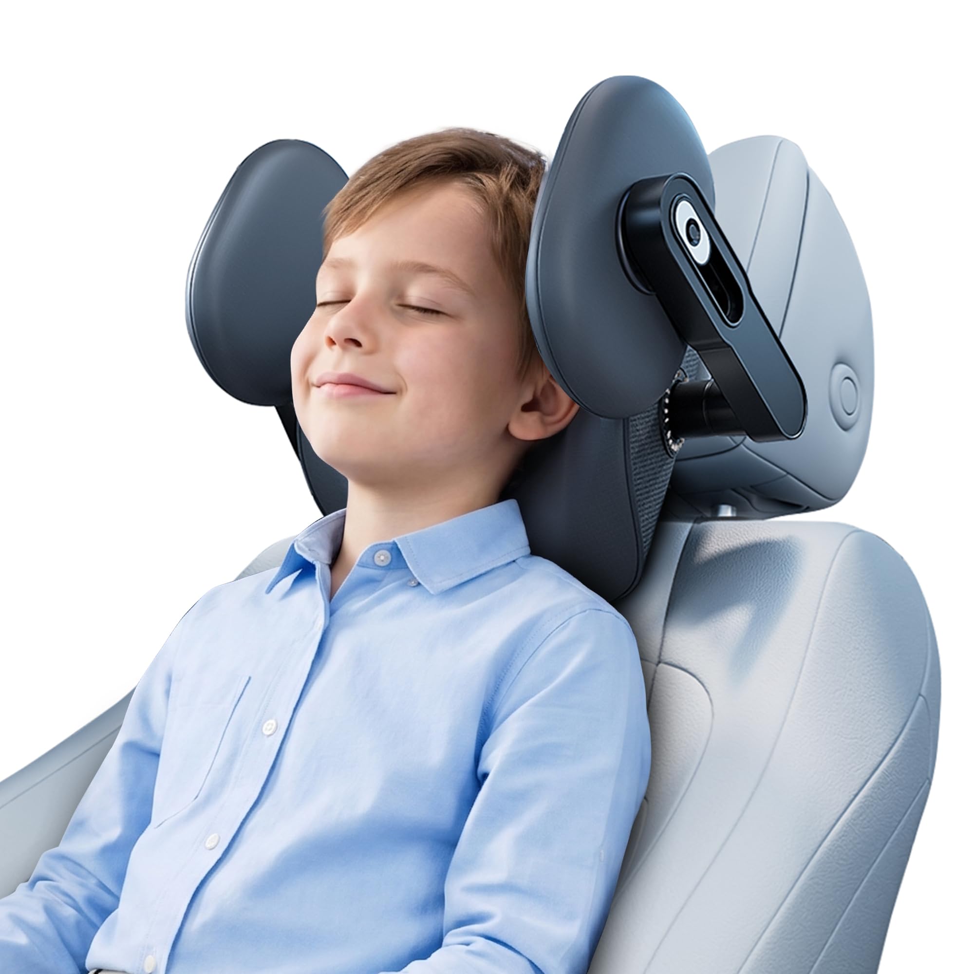 Poggiatesta auto bambini & Poggiatesta auto – 360° girevole, ergonomico, morbida schiuma memory – Supporto collo guida & protezione testa sonno – adulti/bambini – 2026 Nuovo