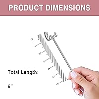 Vista 4 de Agitadores de café y cóctel, palitos de plástico reutilizables para bebidas, 48 palitos Swizzle, uso como decoración de cóctel o mezcladores