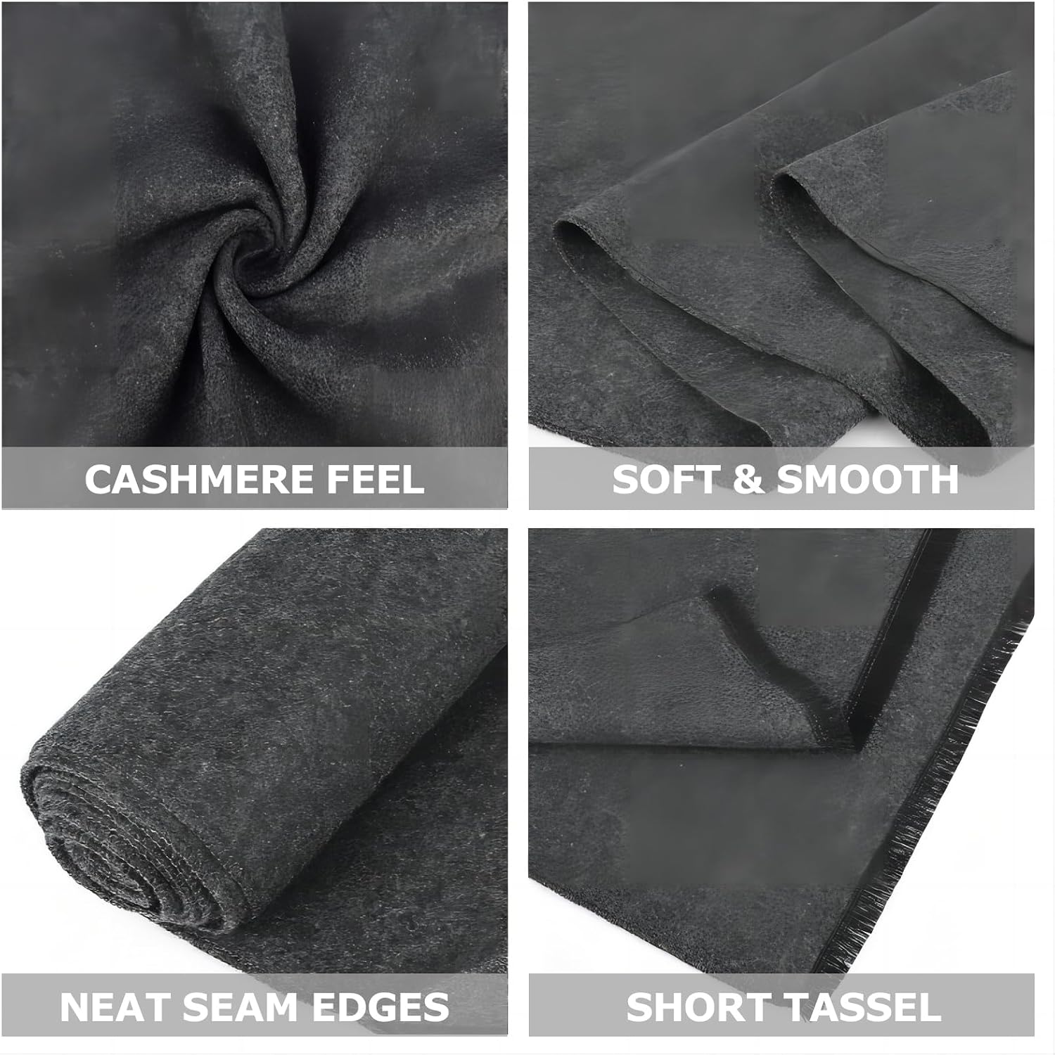 Men's Winter Scarf, Soft Warm Long Winter Neck Scarves for Cold Weather | Silky Cashmere-like Touch Neck Warp, Assorted Solid, Plaid, Striped & Color Block Patterns, Great for Daily Business & Travel