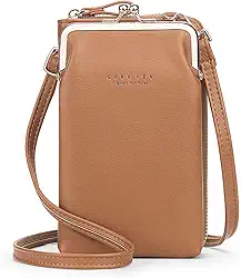 Bolsa tiracolo feminina pequena bolsa para celular carteira de cartão clutch bolso de viagem