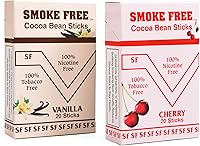Vista 11 de Smoke Free Palitos de Granos de Cacao con Sabor a Vainilla, Un Paquete Sin Nicotina - Cigarrillos Herbales - Sin Tabaco - Cigarrillos que No Crean