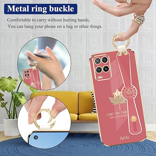 Miniatura 2 de Funda de teléfono para Oppo A54, funda estética de silicona a prueba de golpes para mujer, funda protectora Oppo A54, funda delgada con anillo para