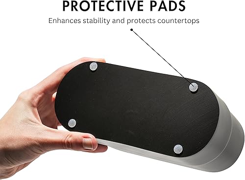 Miniatura 4 de Soporte grande para cepillo de dientes y pasta de dientes negro mate y taza para tocador de baño y encimera, organizador de 2 compartimentos para