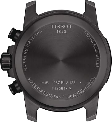 Tissot mens Supersport Stainless Steel Sport Watch Brown T1256173605101