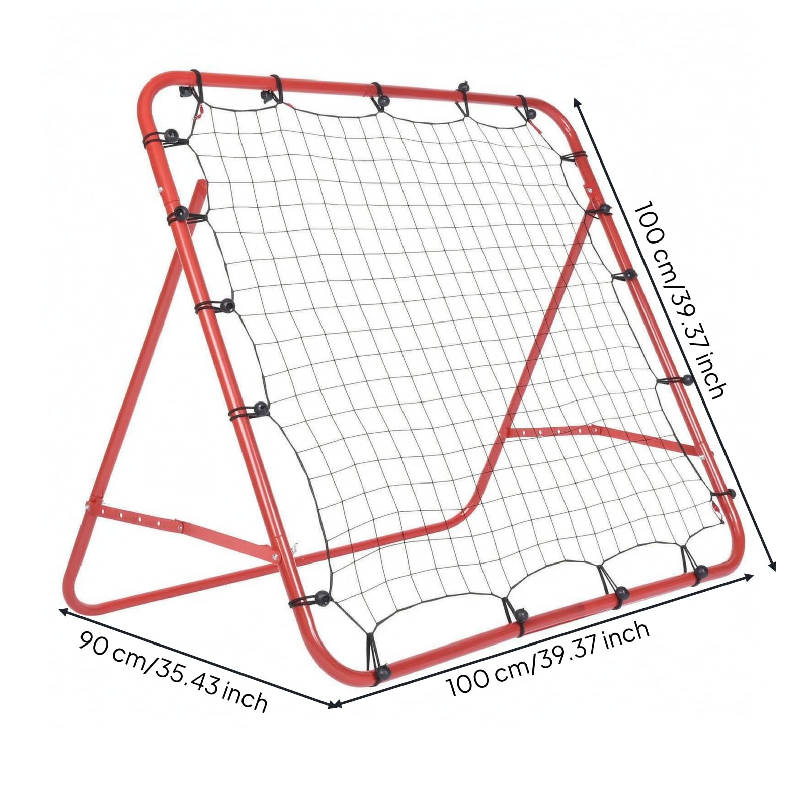 Rebounder Calcio XXL Rete da Risposta | Autoportante, Rebounder da Calcio, Stabile, Rimbaltore con Base, per Giardino, Bambini