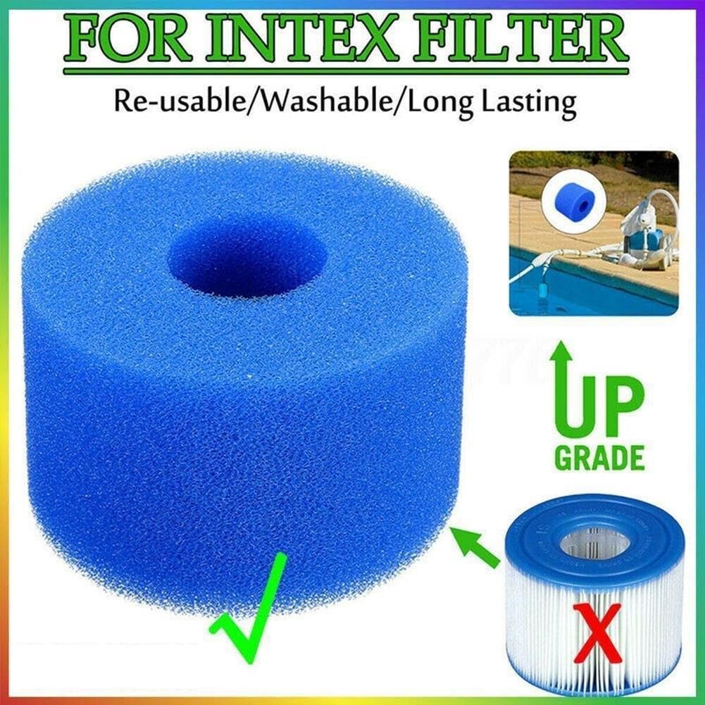Do filtrów basenowych Intex typu S1, wkład filtrujący do basenów i spa, trwały filtr gąbkowy, przyjazny dla środowiska i łatwy do czyszczenia, akcesoria do spa, 4 sztuki