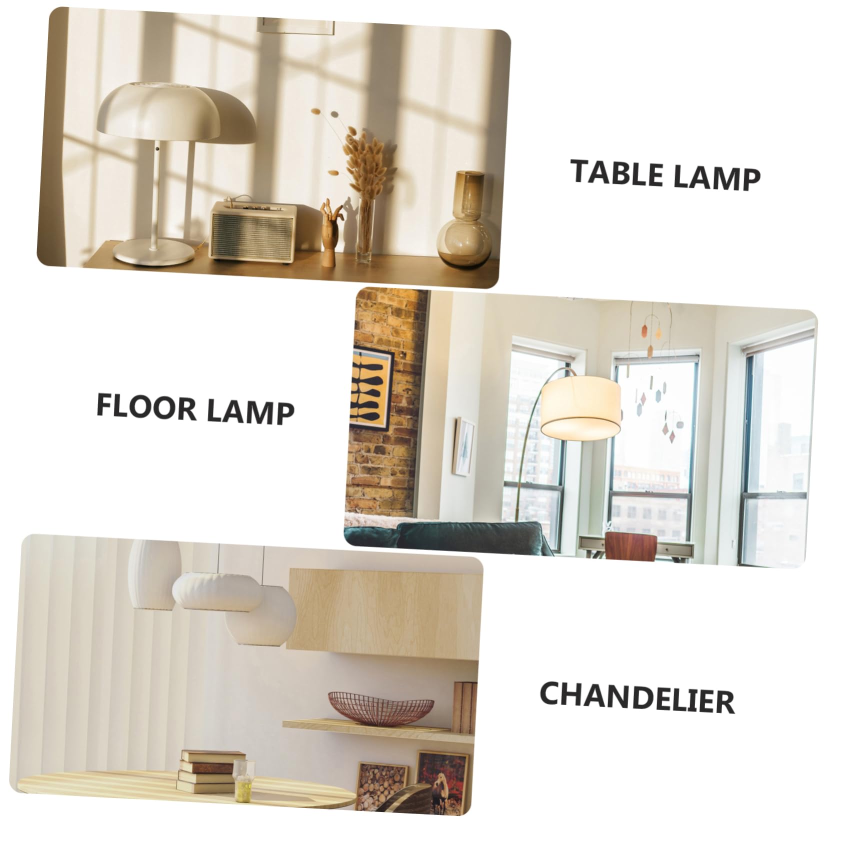 Operitacx 6 Stück Moderne Einfache Lampenschirme aus Leichtem Material Praktischer Lampenschirm für Hängelampe Stehlampe und Wandlampe Dekorative Lichtabdeckung für Zuhause und Hotel